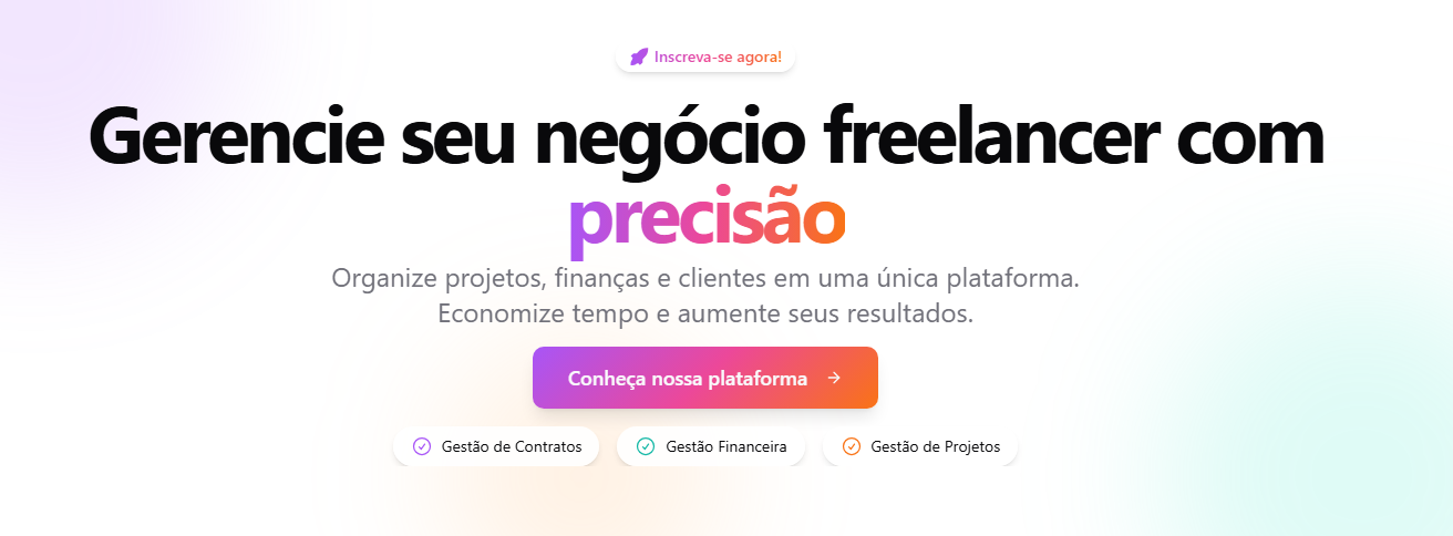 sistema de gestão para freelancer